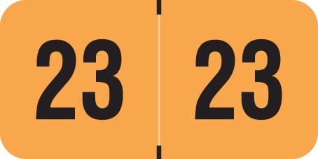 PMA Compatible "23" Yearband Labels, 1-1/2" X 3/4" - 500 per Roll