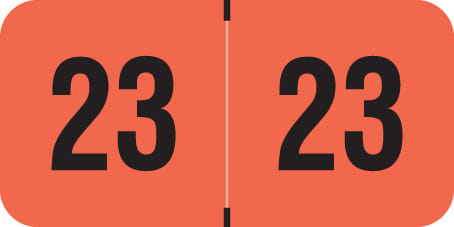 PMA Compatible "23" Yearband Labels, 1-1/2" X 3/4" - 500 per Roll