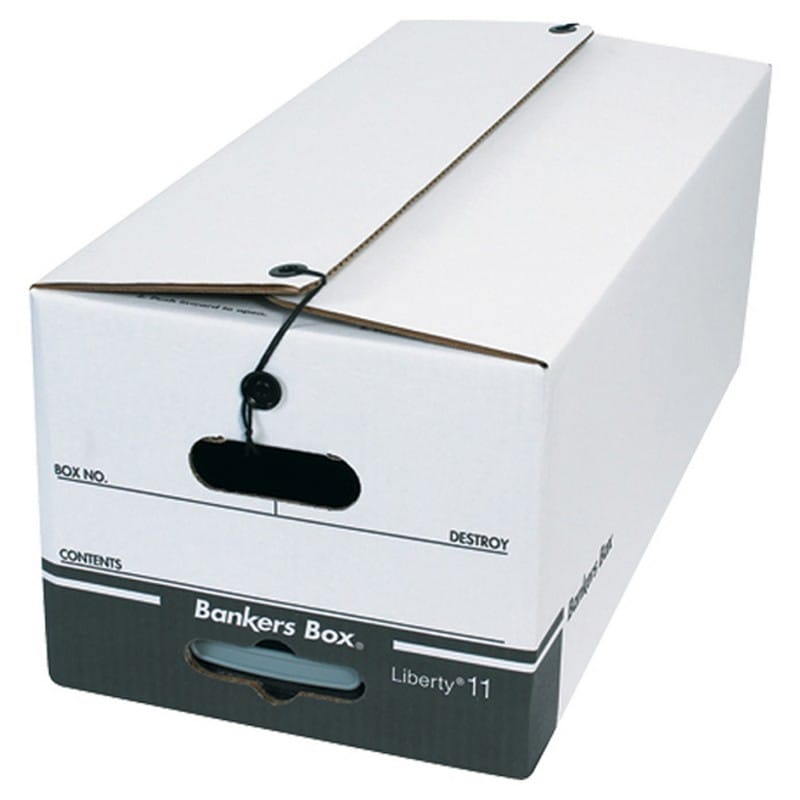 Letter Size String & Button Closure File Storage Boxes (Box of 12) - Image 2