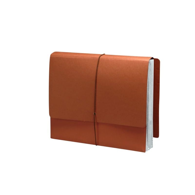 Full END TAB Expansion Wallets, Frosty White Tyvek Gussets, Letter Size, 1-3/4" Expansion (Carton of 100)