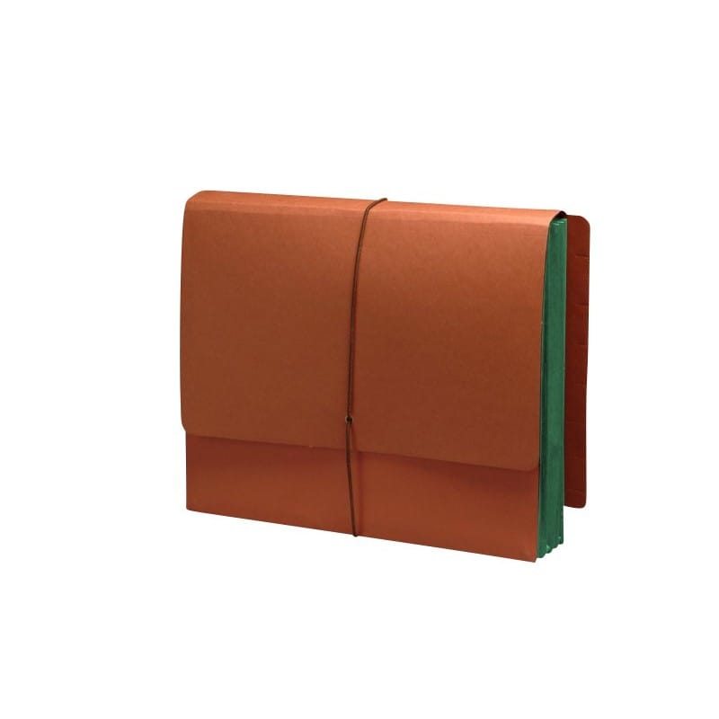 Full END TAB Expansion Wallets, Spring Green Tyvek Gussets, Letter Size, 1-3/4" Expansion (Carton of 100) - Image 2