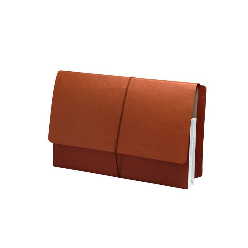 Full END TAB Expansion Wallets, Frosty White Tyvek Gussets, Legal Size, 3-1/2" Expansion (Carton of 100) - Image 2