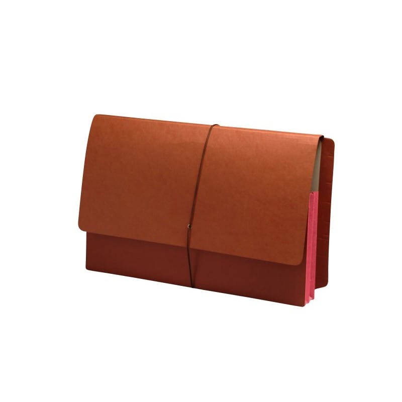 Full END TAB Expansion Wallets, Dusty Rose Tyvek Gussets, Legal Size, 3-1/2" Expansion (Carton of 100)