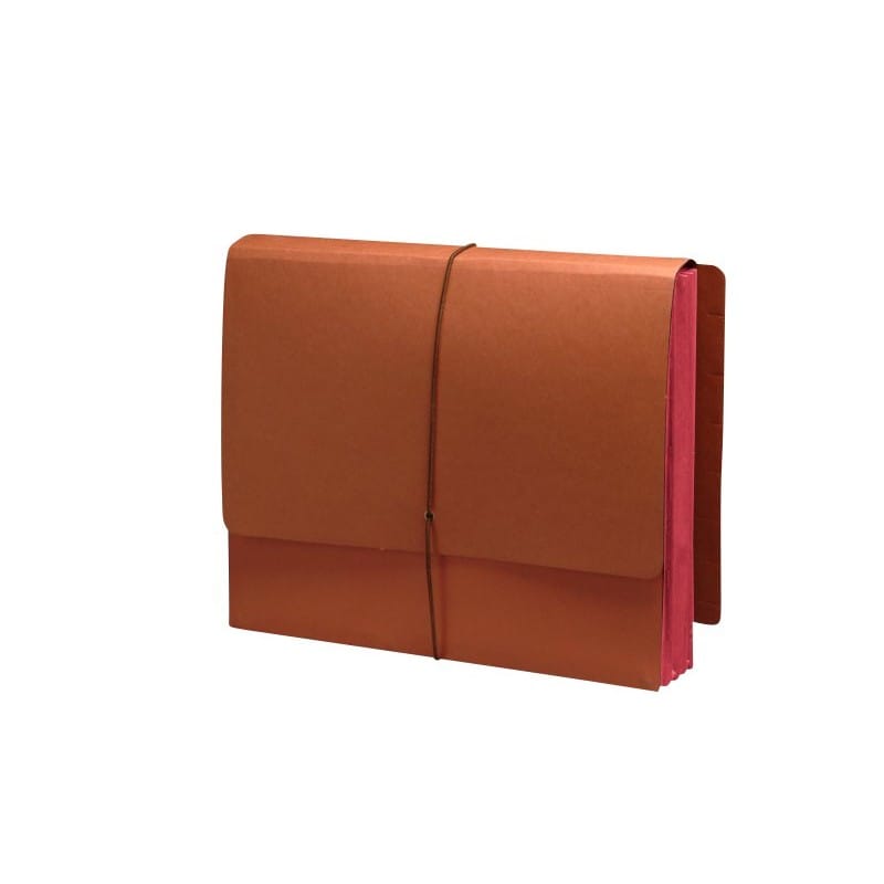 Full END TAB Expansion Wallets, Dusty Rose Tyvek Gussets, Letter Size, 5-1/4" Expansion (Carton of 100) - Image 2