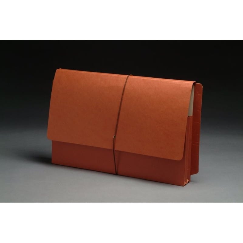 Full END TAB Expansion Wallets, Paper Gussets, Legal Size, 5-1/4" Expansion (Carton of 100)