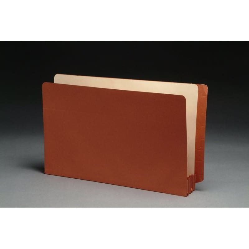 Lip Style END TAB Expansion Pockets, Paper Gussets, Legal Size, 1-3/4" Expansion (Carton of 100)