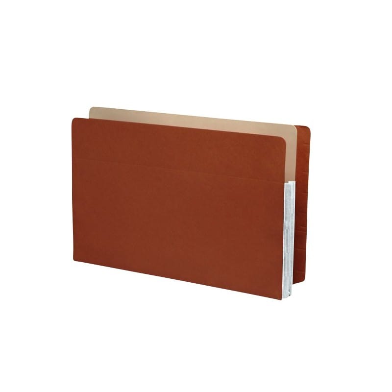 Economy Full END TAB Expansion Pockets, Frosty White Tyvek Gussets, Legal Size, 1-3/4" Expansion (Carton of 100) - Image 2