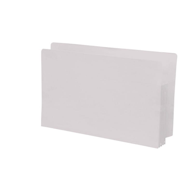 White Full END TAB Expansion Pockets, Tyvek Gussets, Legal Size, 1-3/4" Expansion (Carton of 100) - Image 2