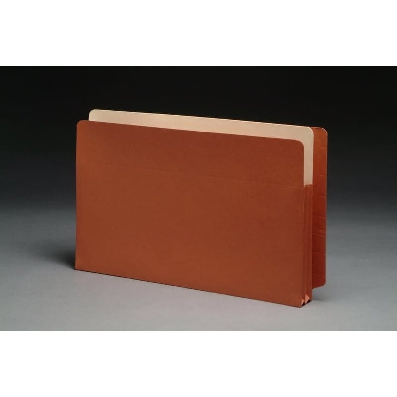 Economy Full END TAB Expansion Pockets, Paper Gussets, Legal Size, 3-1/2" Expansion (Carton of 50)