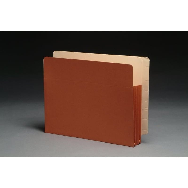 Premium Full END TAB Expansion Pockets, Paper Gussets, Letter Size, 5-1/4" Expansion (Carton of 100) - Image 2