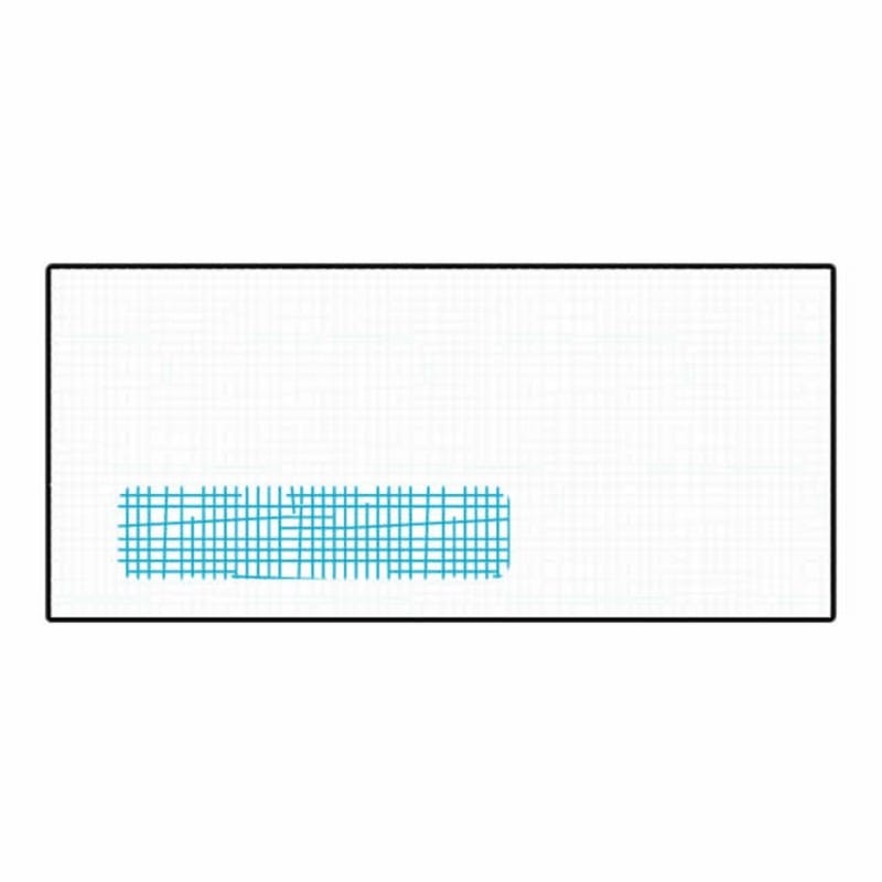 #10 Flip-Stik Poly Window Envelopes, 4-1/8" x 9-1/2", 24#, Blue Inside Tint and Pres-Stik, White (Box of 500)