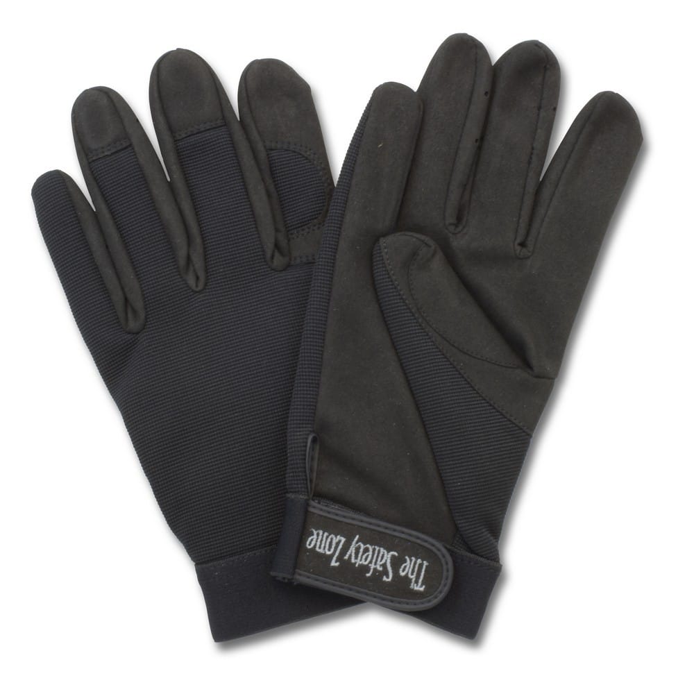 Large, Black Single Palm High Dexterity Glove w/Stretch Nylon Back (1 Pair) - Image 7
