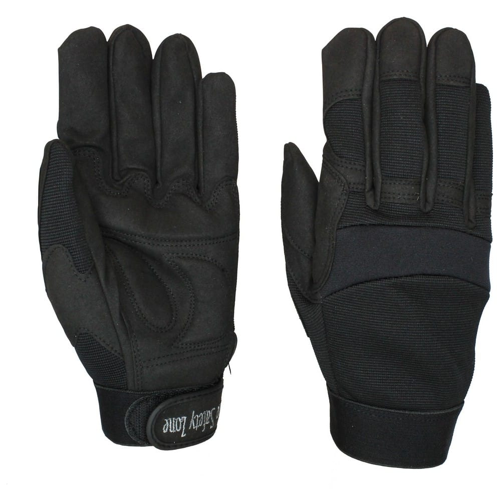 Large, Black Single Palm High Dexterity Glove w/Stretch Nylon Back (1 Pair) - Image 6