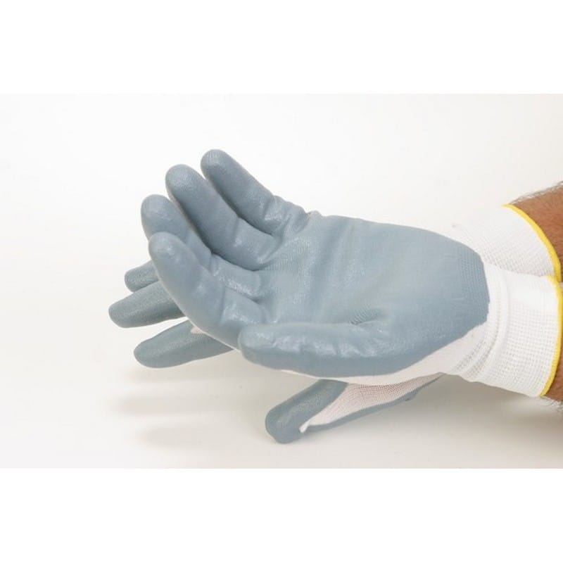 2XL, Nylon Glove, Dipped In Gray Nitrle Foam (6 Dozen Per Case) - Image 5