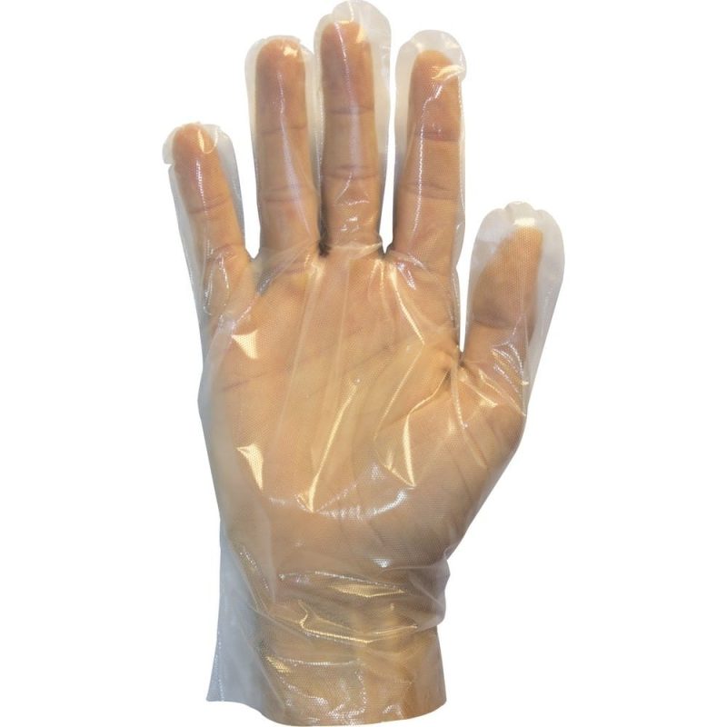 XL, Cast Poly / CPE Embossed Gloves (100 Per Box, 1000 Per Case)