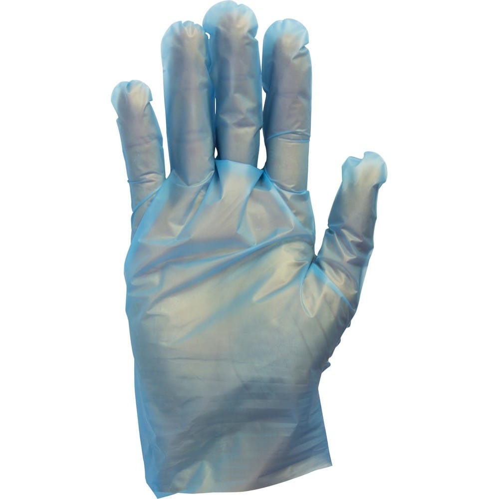 Large, Blue Stretch Hybrid Polyethylene Glove (100 per Box, 10 Boxes per Case)