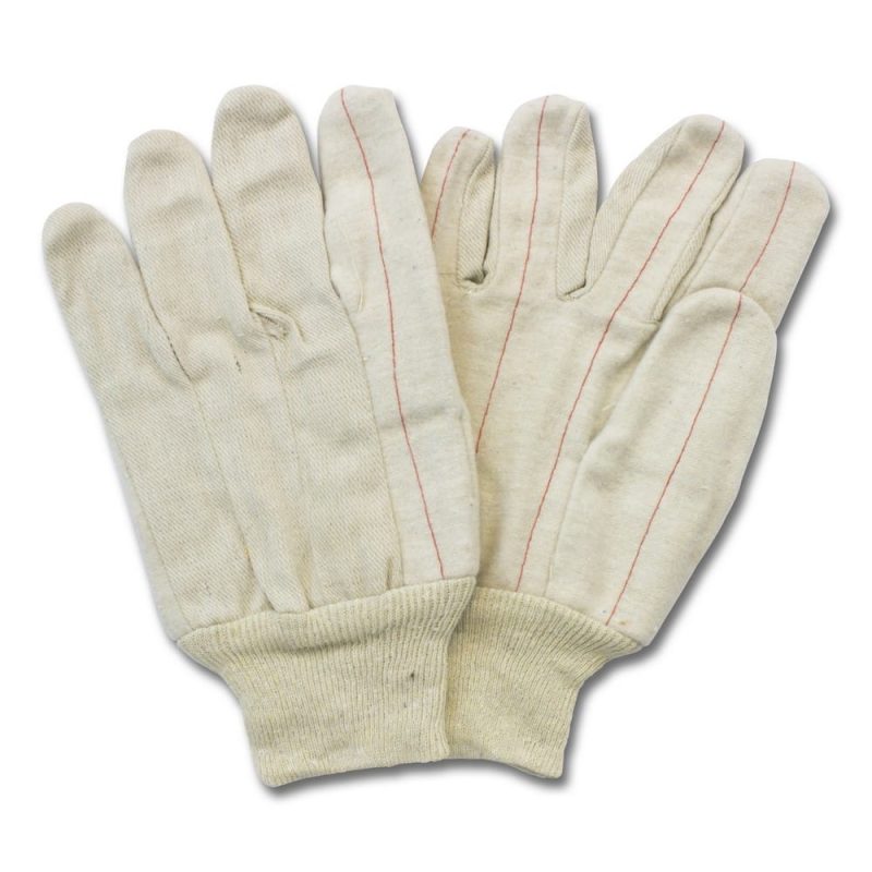 26 Oz. White Cotton Glove Hot Mill, 2-1/2" Band Top (1 Dozen)