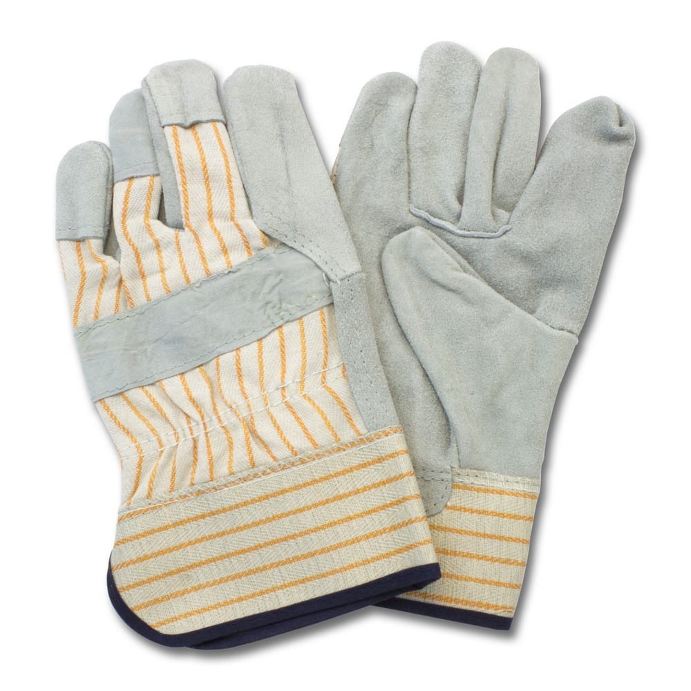 Men's A Grade Quality Leather, 2-1/2" Rubberized Safety Cuff Glove (10 Dozen Per Case)