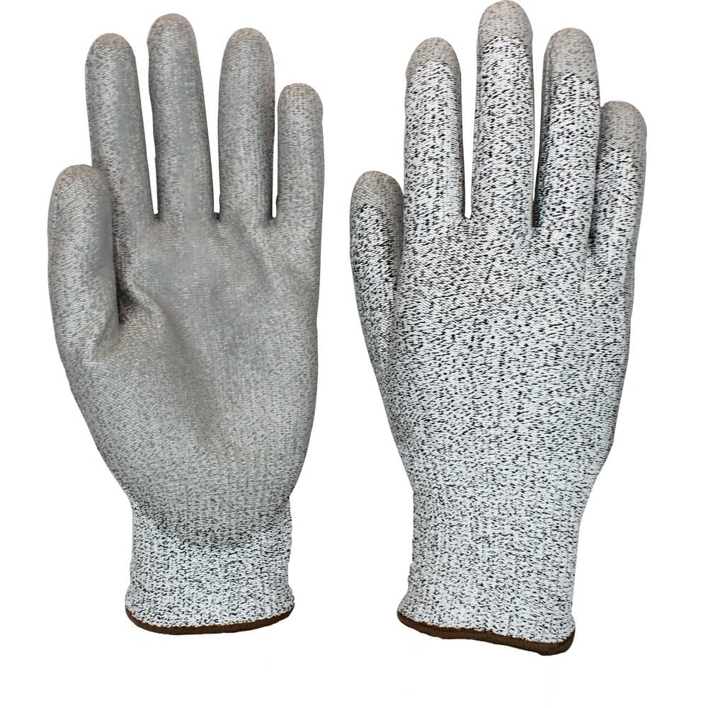 XS, Gray Polyurethane Coated Cut-Resistant High-Performance Polyethylene Knit, Cut Lvl 3, Sold by the Pair (72 per Case)