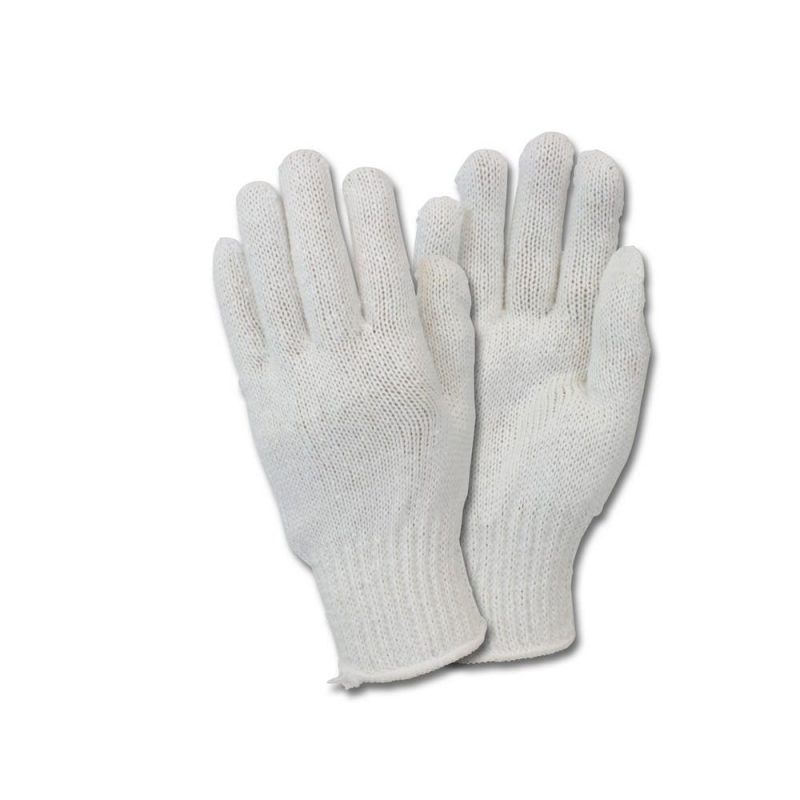 Women's, Bright White Medium Weight Cotton Polyester String Knit(1 Dozen)