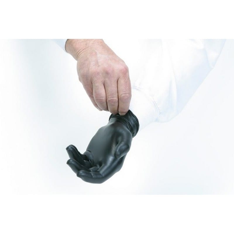 XL, 3.3 MIL, Black Powder Free Nitrile (100 per Box, 10 Boxes per Case)