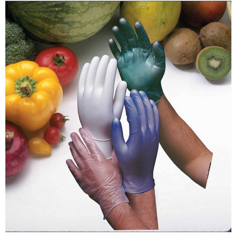 Medium, Standard Powder Free Vinyl Gloves, Non-Medical (100 Per Box, 10 Per Case) - Image 2
