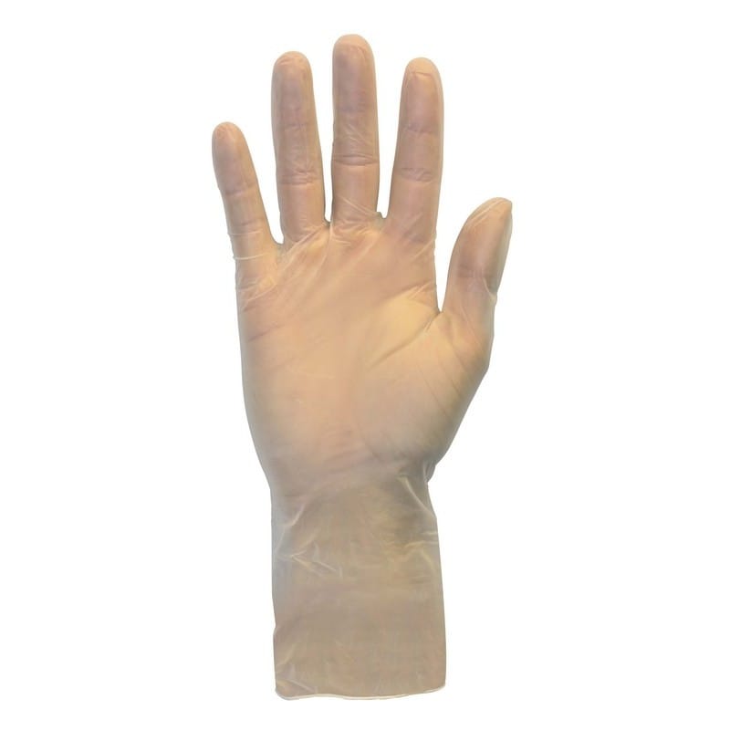 XL, Powder Free Vinyl Gloves, 12" Long, Non-Medical (100 per Bag, 10 Per Case)