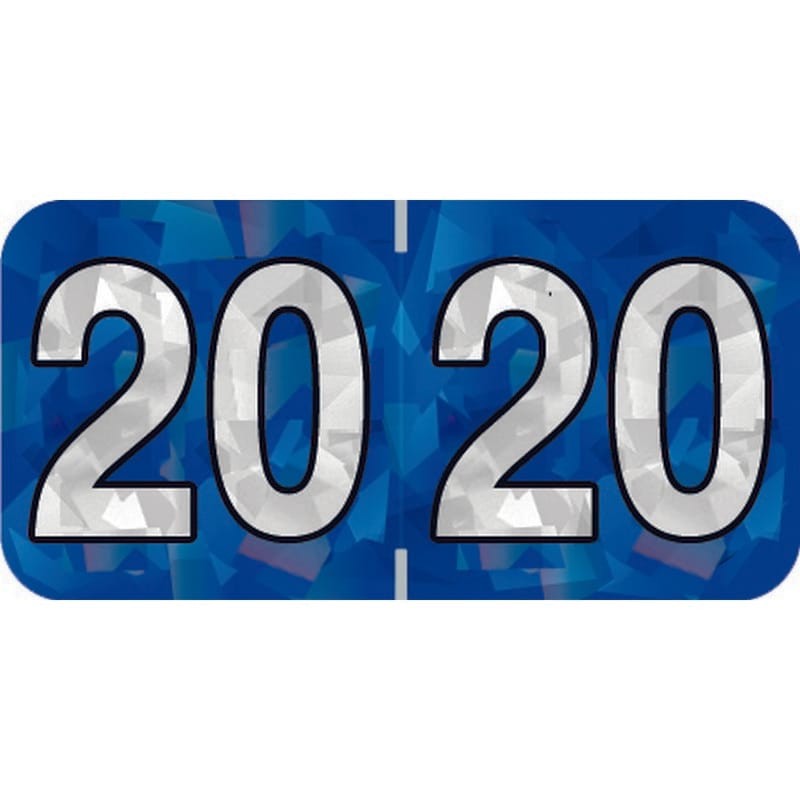 PMA Compatible "20" Yearband Labels, 1-1/2" X 3/4" - 500 per Roll