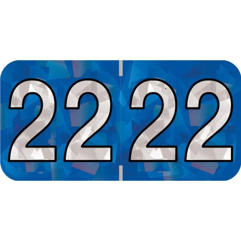 PMA Compatible "22" Yearband Labels, 1-1/2" X 3/4" - 500 per Roll