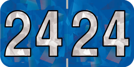 PMA Compatible "24" Yearband Labels, 1-1/2" X 3/4" - 500 per Roll