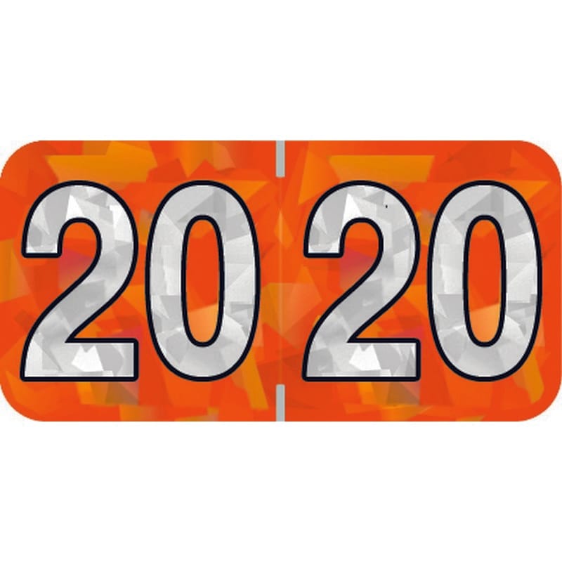 PMA Compatible "20" Yearband Labels, 1-1/2" X 3/4" - 500 per Roll