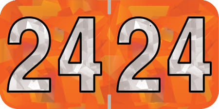 PMA Compatible "24" Yearband Labels, 1-1/2" X 3/4" - 500 per Roll
