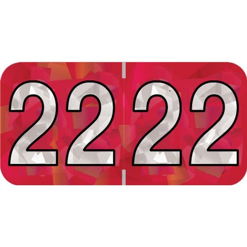 PMA Compatible "22" Yearband Labels, 1-1/2" X 3/4" - 500 per Roll