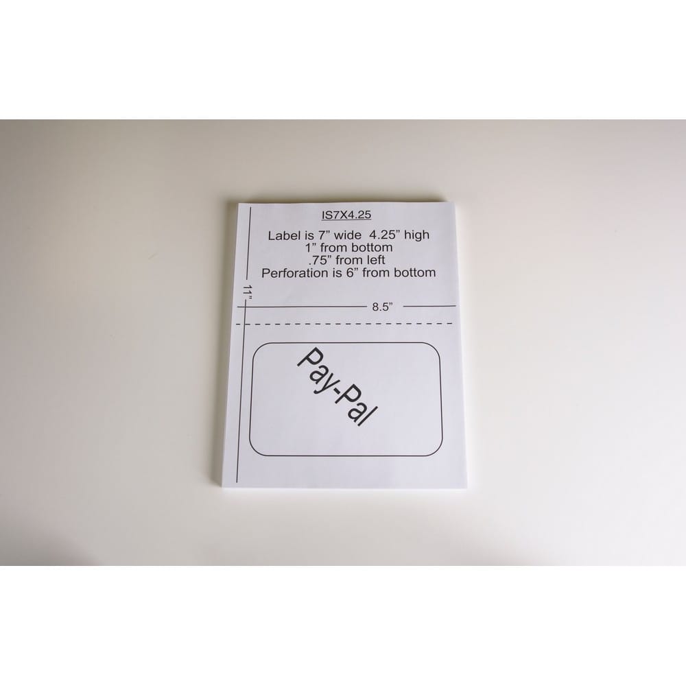 7" x 4-1/4" (7" x 4.25") Integrated Laser Label Form Sheets, 1 Label (Carton of 1500) - Image 2