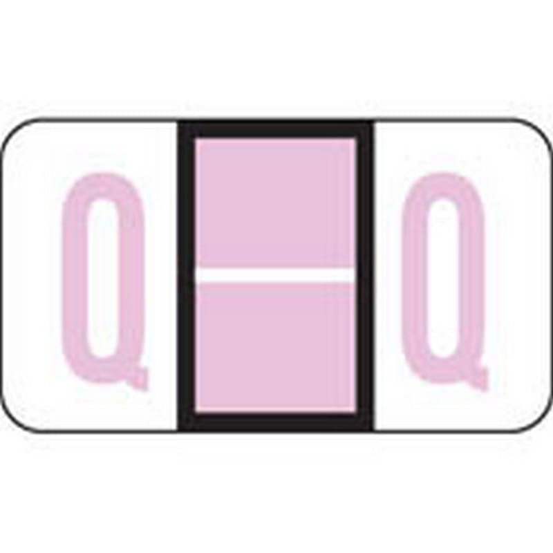 Jeter Compatible "Q" Labels, Polylaminated Stock, 15/16 " X 1-5/8" Individual Letters - Roll of 500
