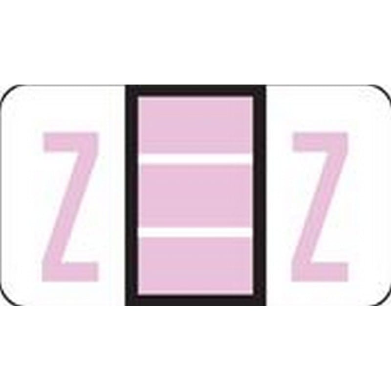 Jeter Compatible "Z" Labels, Polylaminated Stock, 15/16 " X 1-5/8" Individual Letters - Roll of 500