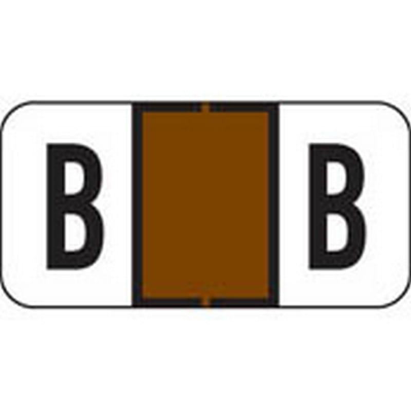 Jeter Compatible "B" Labels, Polylaminated Stock, 3/4 " X 1-1/2" Individual Letters - Roll of 500