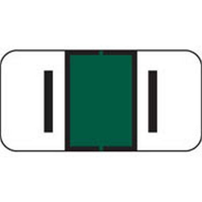 Jeter Compatible "I" Labels, Polylaminated Stock, 3/4 " X 1-1/2" Individual Letters - Roll of 500