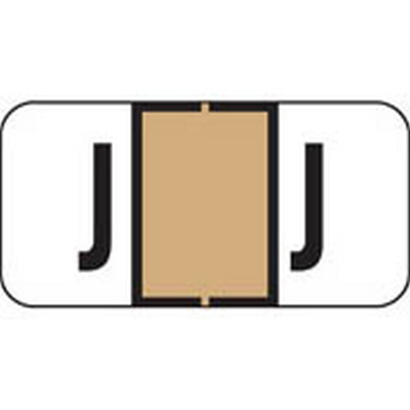 Jeter Compatible "J" Labels, Polylaminated Stock, 3/4 " X 1-1/2" Individual Letters - Roll of 500