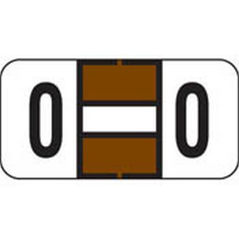 Jeter Compatible "O" Labels, Polylaminated Stock, 3/4 " X 1-1/2" Individual Letters - Roll of 500