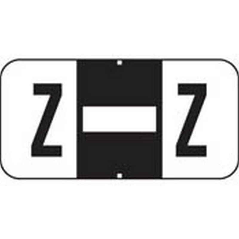 Jeter Compatible "Z" Labels, Polylaminated Stock, 3/4 " X 1-1/2" Individual Letters - Roll of 500