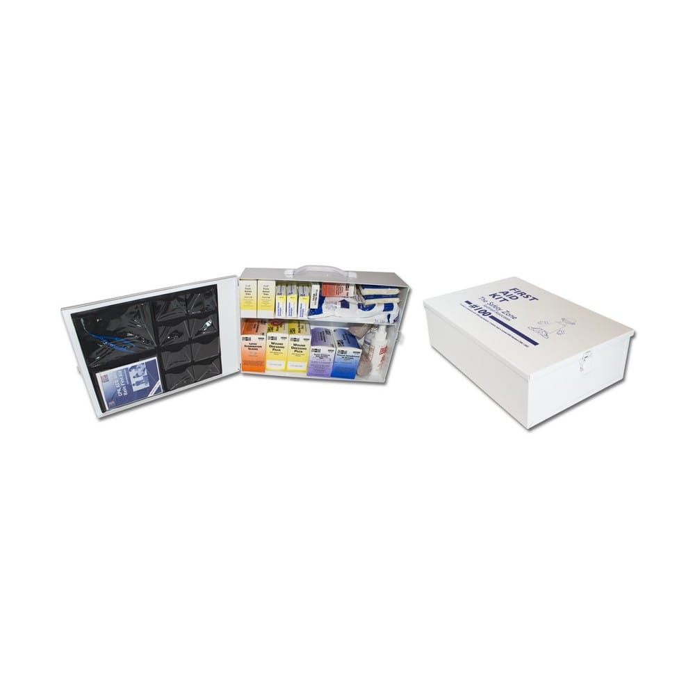 Metal 100 Man First Aid Kit, Meets New ANSI Specs (Sold Individually)