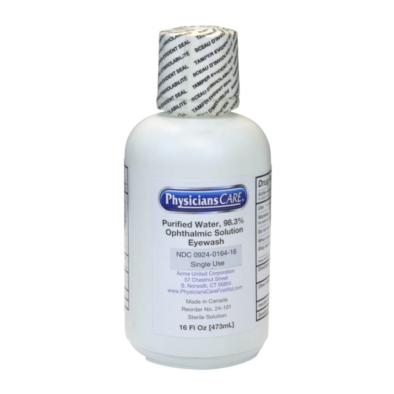 16 Oz. Replacement Eye Wash Bottle Only (Sold Individually)