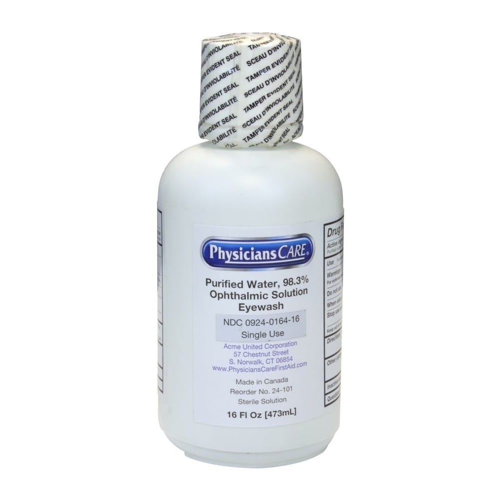 16 Oz. Replacement Eye Wash Bottle Only (Sold Individually)