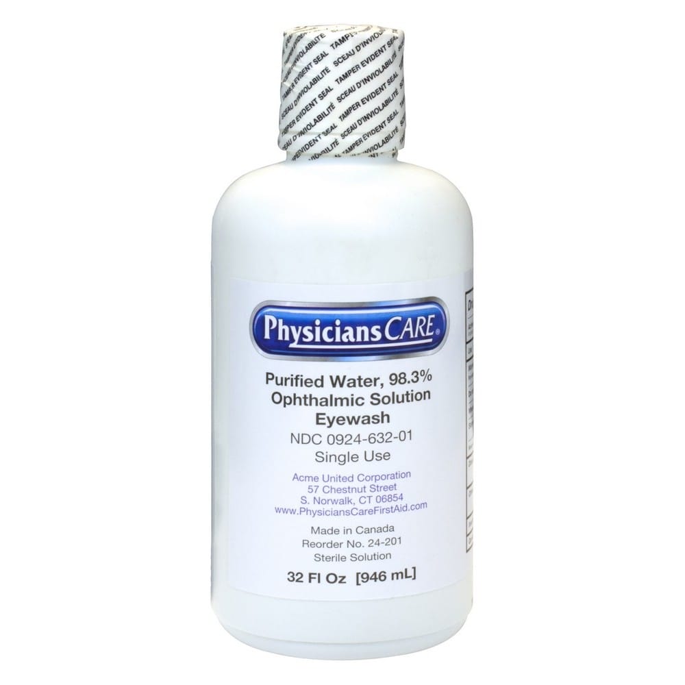 32 Oz. Replacement Eye Wash Bottle Only (Sold Individually)