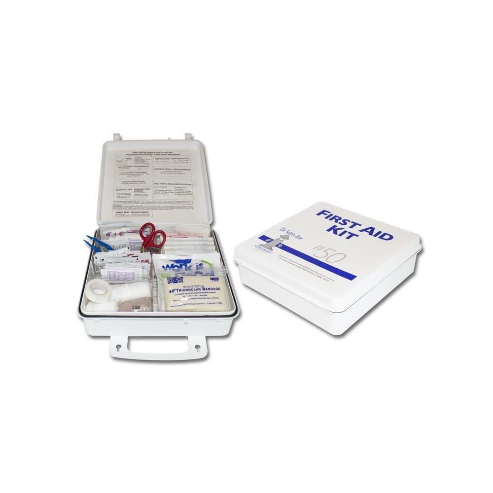 Plastic 50 Man First Aid Kit, Meets New ANSI Plus Specs (Sold Individually)