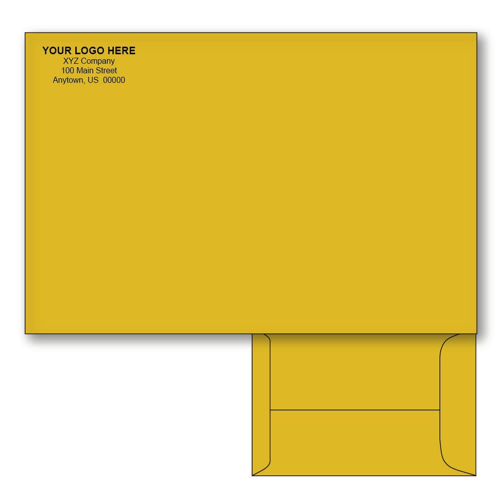 Custom Printed 6" x 9" Catalog Envelopes, Brown Kraft, 28 lb, Standard Flap (Box of 500)