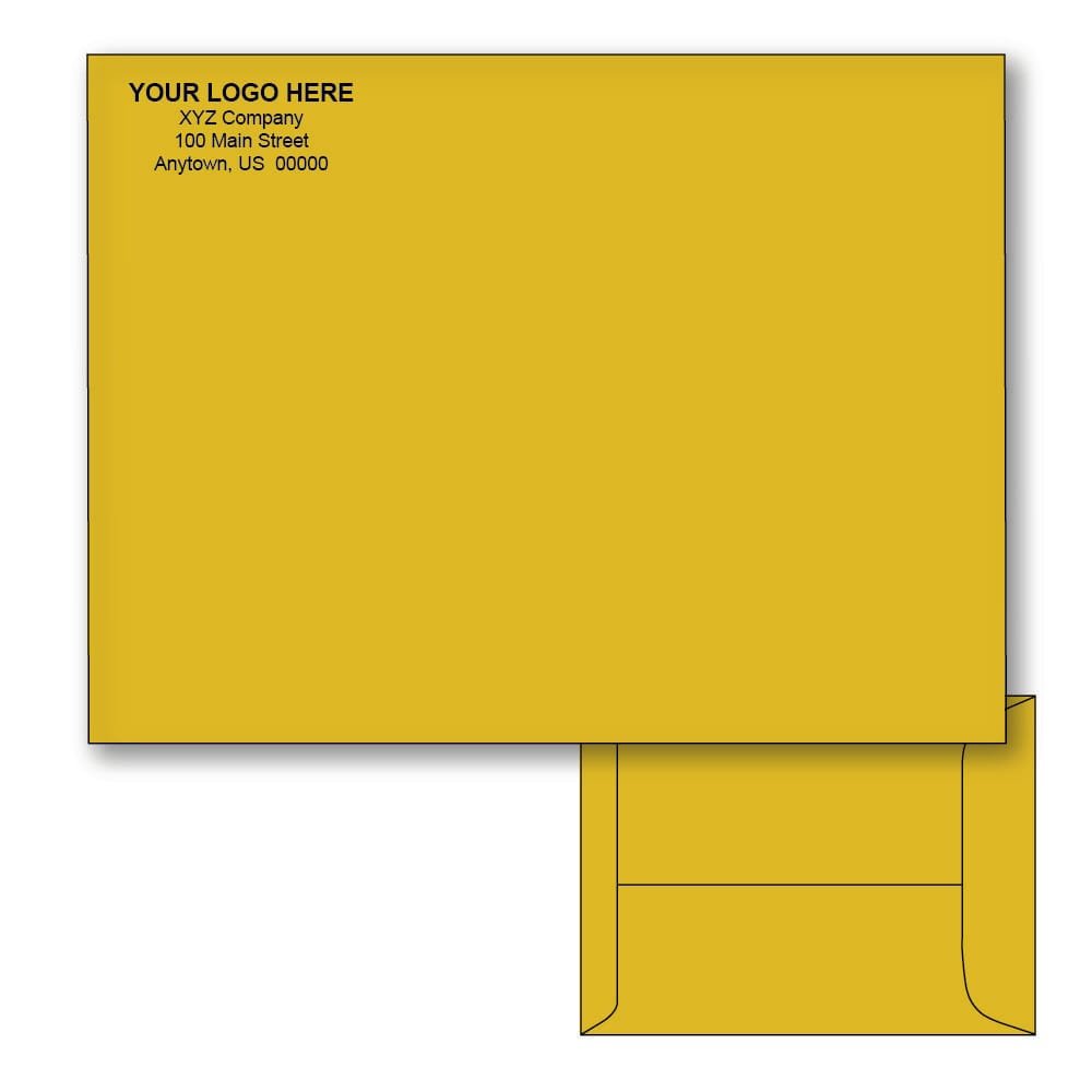 Custom Printed 9" x 12" Catalog Envelopes, Brown Kraft, 28 lb, Standard Flap (Box of 500) - Image 2