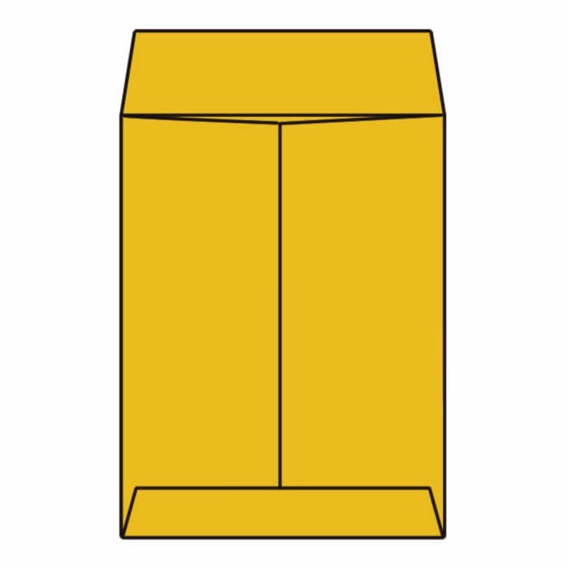 Open End King Size Catalog Envelopes, 13" x 17", 28#, Tan / Brown Kraft, Center Seam, Ungummed Flaps (Box of 100) - Image 2