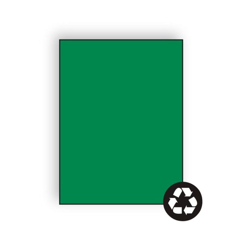 Letterhead, 8-1/2" x 11", 24#, Recycled, Brightly Colored Green, Acid Free (Box of 500)